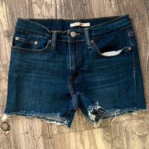 Levi’s Dark Wash Denim Shorts